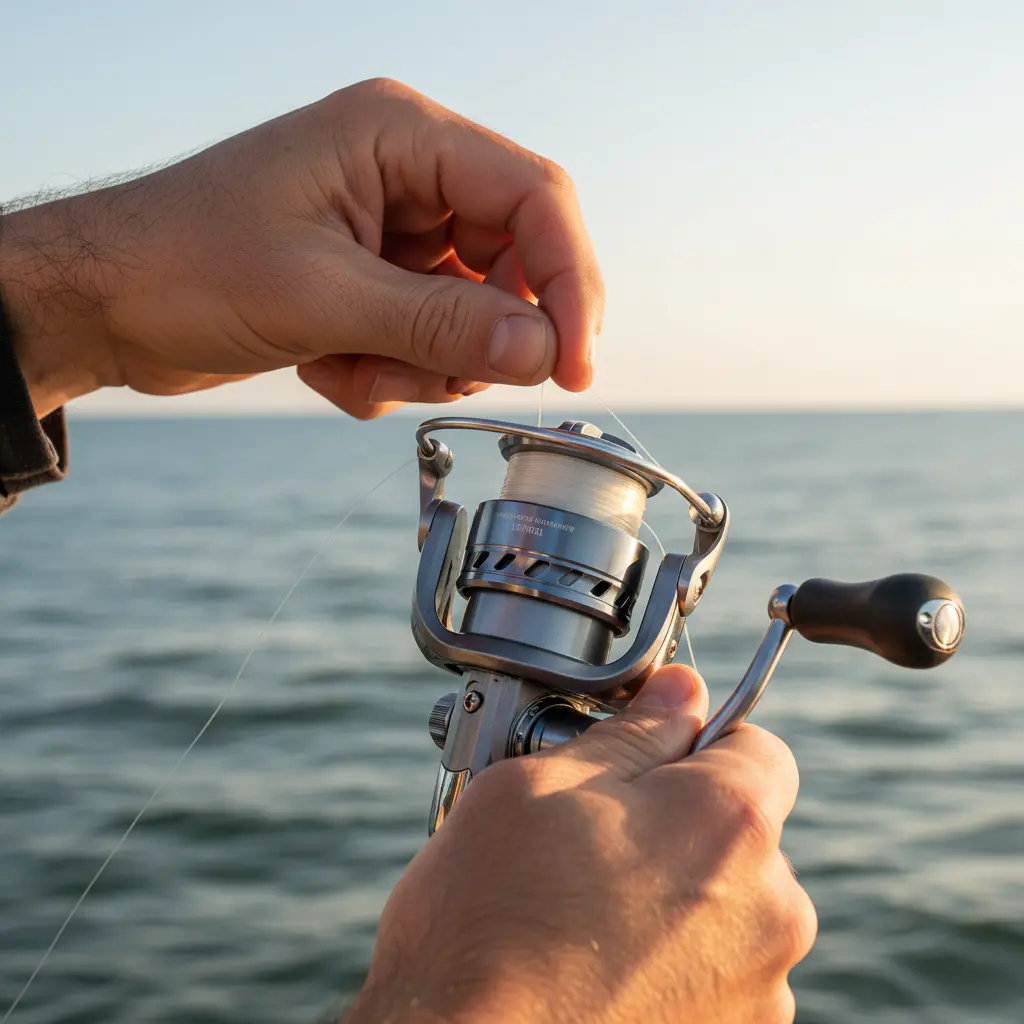 Adjusting fishing reel